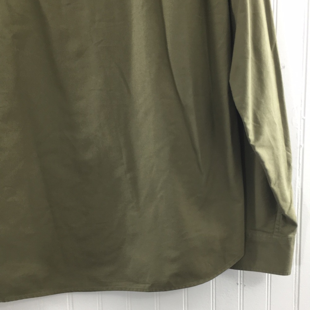 J. Crew All Cotton Oxford Green Classic Button Down Shirt Mens XL Long Sleeve - Picture 6 of 14